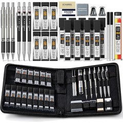 Drawing Pencil Set with Canvas Bag 30 Count, Mechanical Pencils 0.5, 0.7, 0.9…