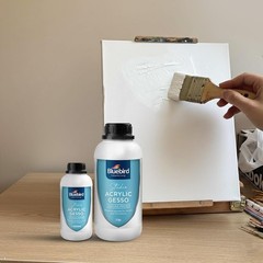 BLUEBIRD Studio 16.9oz White Liquid Acrylic Gesso, Surface Primer Medium