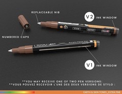 Quick Drying 36 Pack Earth Tone Acrylic Markers – Multi-Surface Art Set