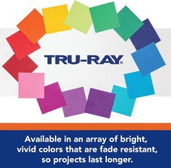 Tru-Ray Construction Paper P103031, 10 Classic Colors, 9″ x 12″, 50 Sheets