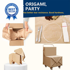 PerkHomy Brown Kraft Paper Roll 17.5″ x 1,200″ (100′) for x 100′,