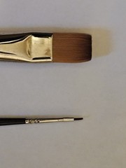 Escoda Prado Synthetic Kolonski Brushes Lot Of 2