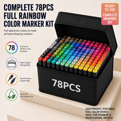 78/23PCS Dual Tip Alcohol Marker Set & Basic Marker Kit