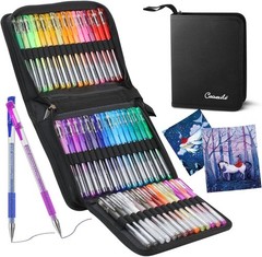 Glitter Gel Pens for Adult Coloring Books, 96 Pack Artist Gel Pens 48 Colors wit
