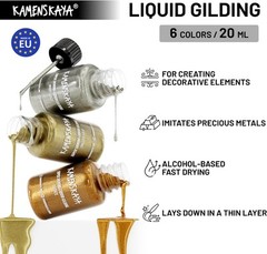 Liquid Silver Leaf Paint – Alcohol Based Fast 0.68 Fl Oz (Pack of 1),