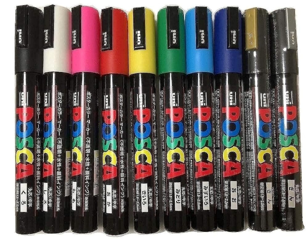 1 Count (Pack of 10), Black/Blue/Gold/Green/Pink/Red/Silver/White/Yellow