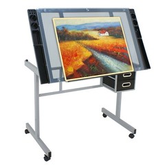 Drafting Table Art Desk Artist Drawing Table Adjustable Craft Table with Stool