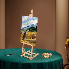 Studio Beechwood Artist Easel Adjustable Drawing Stand Hold Canvas up to 50″