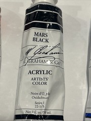 Used 10 Lot M. Graham & Co. Professional Artist Acrylic paint tubes