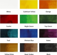 Artistic Acrylic Ink Set – 12 x 20ml Bottles for Detail and Blending Styles