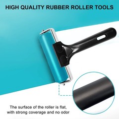 4-Inch Rubber Brayer Roller for Printmaking, Manual Tool 4 inch