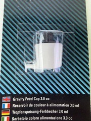 Testors Aztek 9347C Gravity Feed 3.0cc Paint Cup NOS