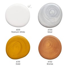 Arteza Pouring Acrylic Paint | Metallic | 4oz Bottles – Set of 4