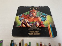 Prismacolor Premier Colored Pencils 72 Count Set Tin Sanford Used