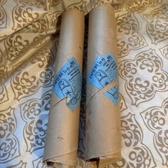 VTG 2 Rolls Of Sun-Glo Thumbnail White Sketch Paper #35W 17”X22”-500 Unused.