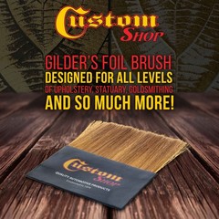 Gilders Tip Brush for Loose Gold Leaf Artwork, Sign Lettering, Gilding Silver