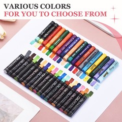 Soft Oil Pastels, 12 Pcs Beige Oil Pastel Art Supplies with Crayon Holder