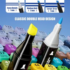 Alcohol Markers, 120 Colors Art Drawing Markers Set for Kids Adults Dual Tip …