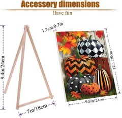 Kaixine Fall Pumpkin Paint by Numbers Kit for Adults with Framed,Thanksgiving…
