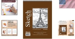 Versatile 50-Count Spiral Sketch Pad – Smooth Drawing Paper for Every Medium