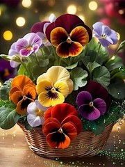 Flowers Diamond Art Kits for Adults,Round Full Drill 5D Diamond Painting Kits fo