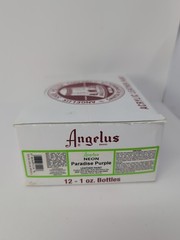 (12) 1 Oz Bottles Of Angelus Leather Neon Paradise Purple Paint New