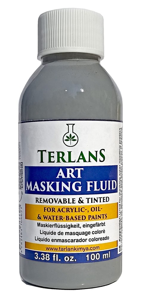 Art Masking Fluid | 3.38 Fl.oz. 100 Ml | Easy Removable & Tinted | For Acrylic