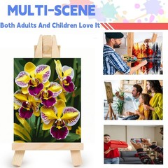 Paint by Numbers Kit for Adults,Yellow Flowers Paint by Number for Adults, Acryl