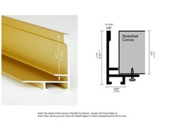 DIY Metal Floating Frame for 16X20 Canvas Size Painting Art,4/5″(2.1cm) Depth…