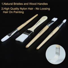 24-Piece Artist Paint Brush Set with Canvas Case – For Oil, Acrylic & Watercolor