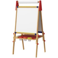 Qaba Easel for Kids, 3 in 1 Kids Art Easel with Paper Roll, Whiteboard