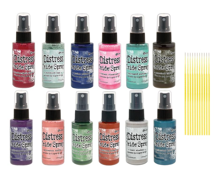 Trebbies Oxide Spray Bundle Set 6 – Ranger Distress Oxide Spray 12 Bottle Set