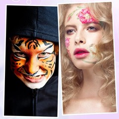 Fulmoon 72 Pcs Face Paint Stencils Reusable Face Painting Stencils Body Paint…