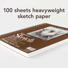 Strathmore 400 Series Sketch Pad, 9×12 inch, 100 Sheets – Artist Sketchbook