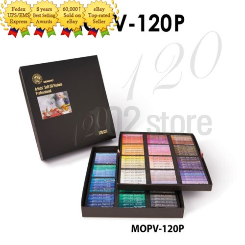 MUNGYO GALLERY ARTISTS SOFT OIL PASTEL MOPV-120P 120 Color / Express