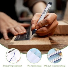 Long Head Deep Hole Marker Pens 15PCS Long Nib Marker 20Mm Quick Dry Waterproof