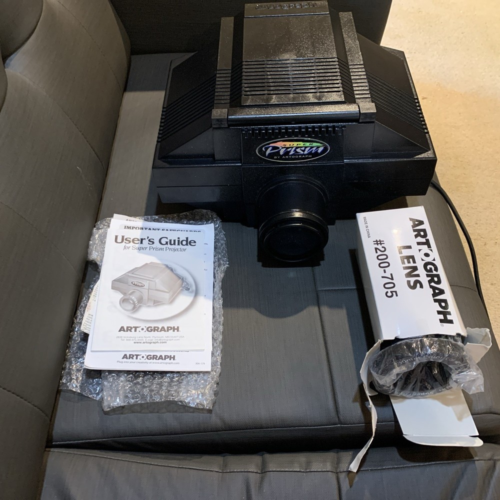 Artograph Super Prism 225-190 Projector w/225-197 Lens And Extra Lens