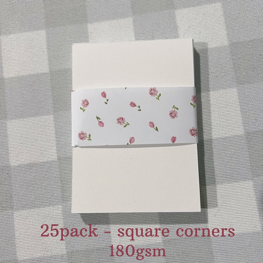 ACEO ATC Art Trading Card Blanks 25 Pack Square Corner Bulk – 2.5×3.5in 180gsm