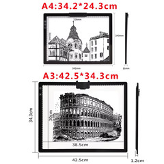 A3/A4 Wireless Battery Powered Light Box Artcraft Tracing Pad Rechargeable