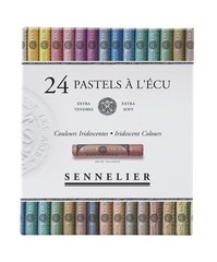 SENNELIER Extra-Soft French Pastel Iridescent Professional Artist Box Set, 24…