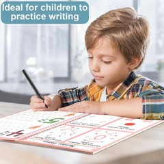 Reusable Handwriting Practice Copybook Set with Disappearing Ink Pens