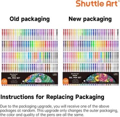 Art Markers Gel Pen Set with 120 Colors for Sketching and Coloring Books