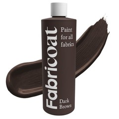 Fabricoat Dark Brown Fabric Upholstery Paint & Dye | 250ml / 8.5 fl oz | Dark…