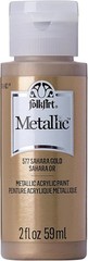 2 oz Sahara Gold Metallic Acrylic Paint – Perfect for Indoor & Outdoor Projects