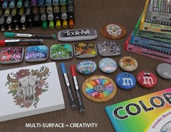 0.7mm Extra Fine Tip Paint Pens Set – 22 Yellow & Brown Colors for All Surfaces