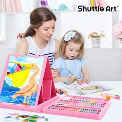 335 Piece Kids Art Set, Multi-Media Art Supplies, Gift Art Kit with Trifold Ease