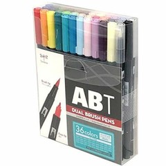 Tombow AB-T36CBA ABT Dual Brush Pens 36 Colors Basic