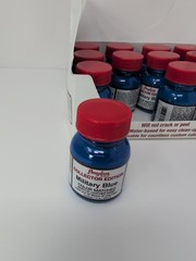 (12) 1 Oz Bottles Of Angelus Acrylic Leather Military Blue Paint New