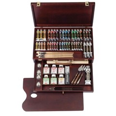 Royal Talens Rembrandt Oil Colour Box Excellent Edition in Wooden Chest