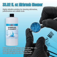 Airbrush Cleaner Solution 33.82 Oz Water Based Acrylic Paint Art Tools